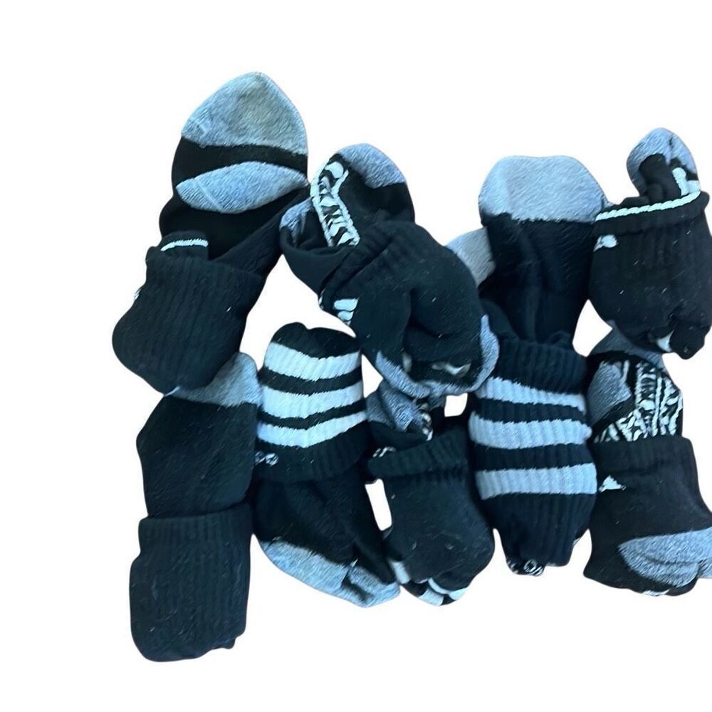 Bundle of eight middle school boys socks, Adidas